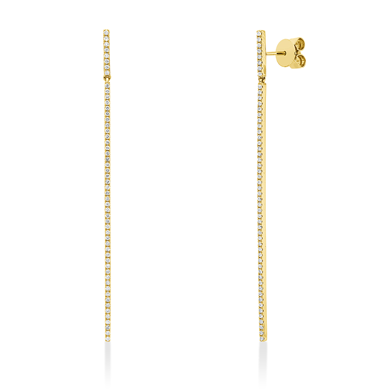 Ohrschmuck    aus 750/-18 Karat Gelbgold mit 108 Diamanten 0