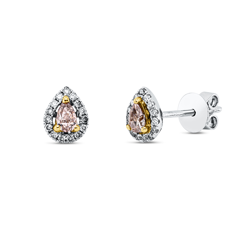 Ohrstecker    aus 750/-18 Karat Weißgold mit 32 Diamanten 0