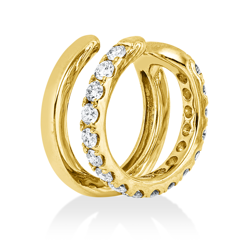 Ohrschmuck    aus 585/-14 Karat Gelbgold mit 17 Diamanten 0