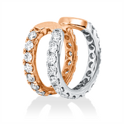 Ohrschmuck    aus 585/-14 Karat Rotgold / Weißgold mit 34 Diamanten 0