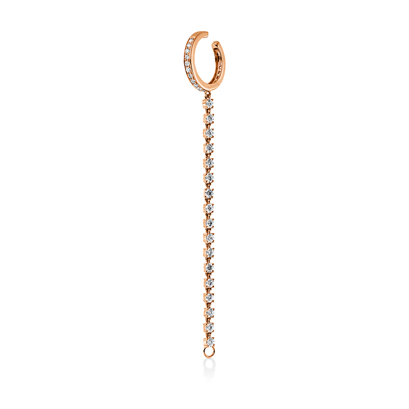 Ohrschmuck    aus 750/-18 Karat Rotgold mit 34 Diamanten 0