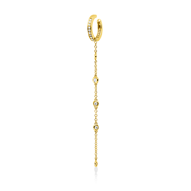 Ohrschmuck    aus 750/-18 Karat Gelbgold mit 22 Diamanten 0