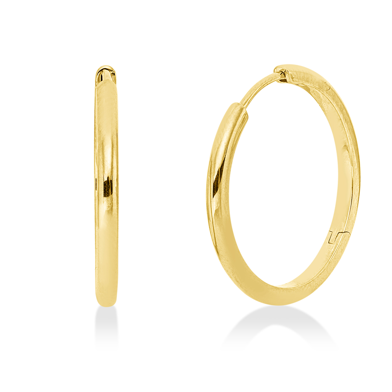 Creolen    aus 750/-18 Karat Gelbgold  