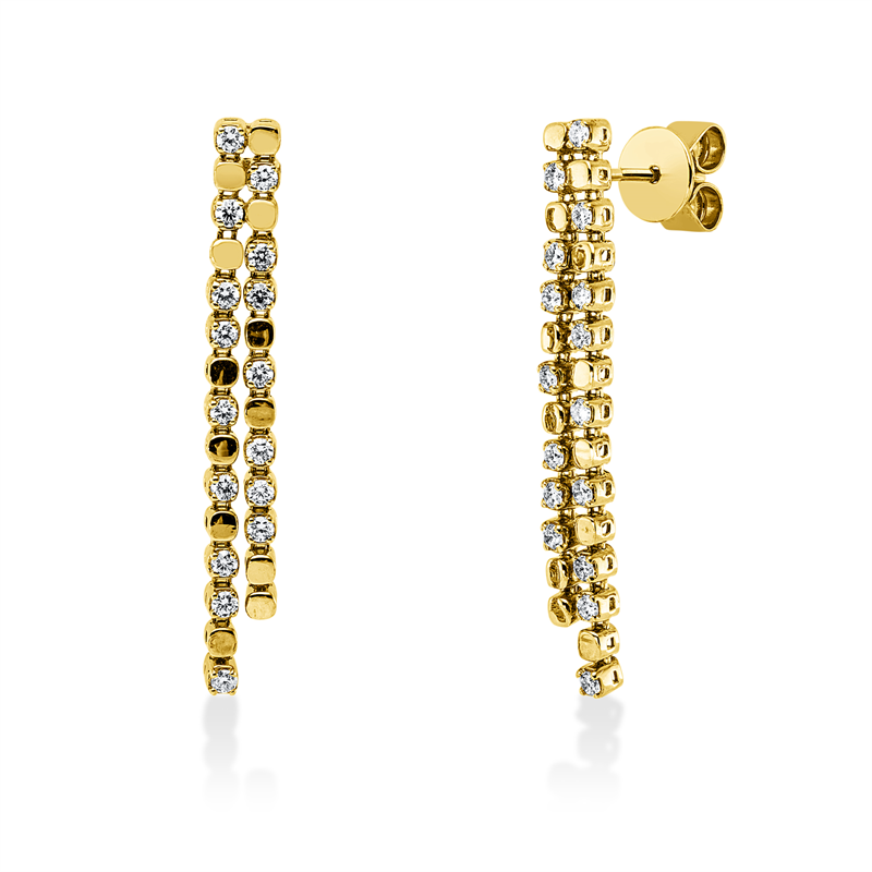 Ohrschmuck    aus 750/-18 Karat Gelbgold mit 32 Diamanten 0