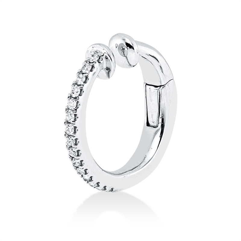 Ohrmanschette    aus 750/-18 Karat Weißgold mit 16 Diamanten 0