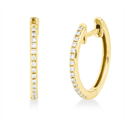 Creolen    aus 750/-18 Karat Gelbgold mit 30 Diamanten 0