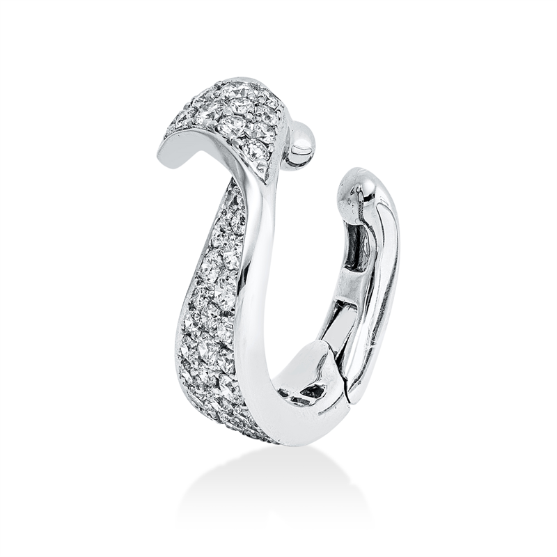 Ohrmanschette    aus 750/-18 Karat Weißgold mit 43 Diamanten 0