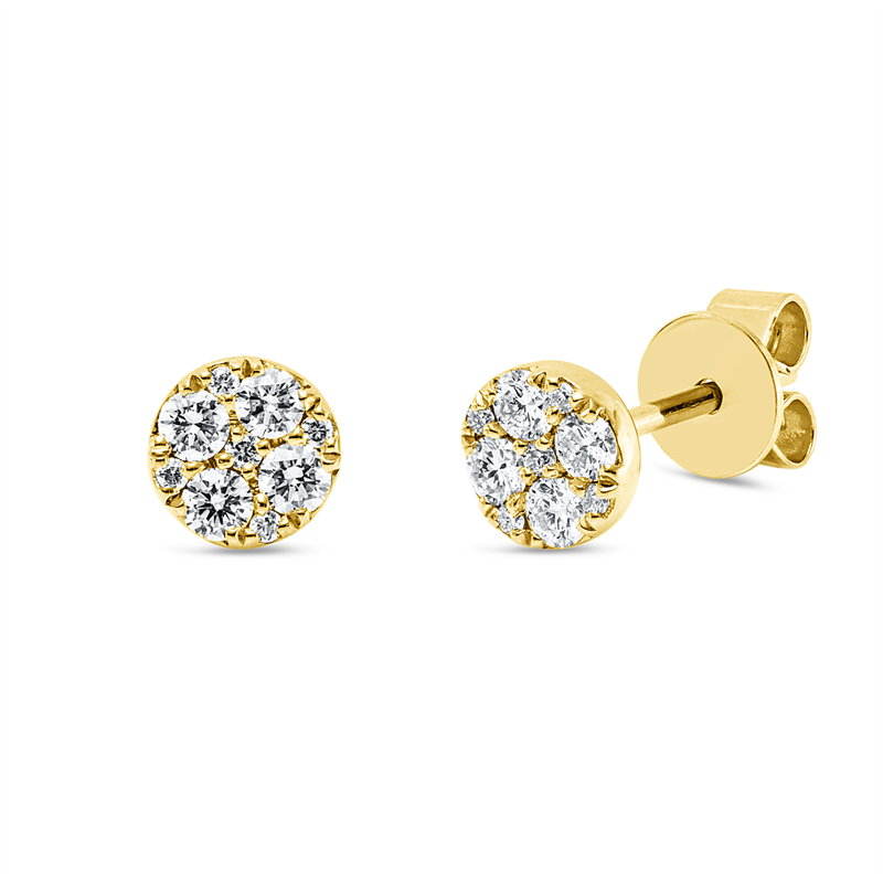 Ohrschmuck    aus 750/-18 Karat Gelbgold mit 18 Diamanten 0