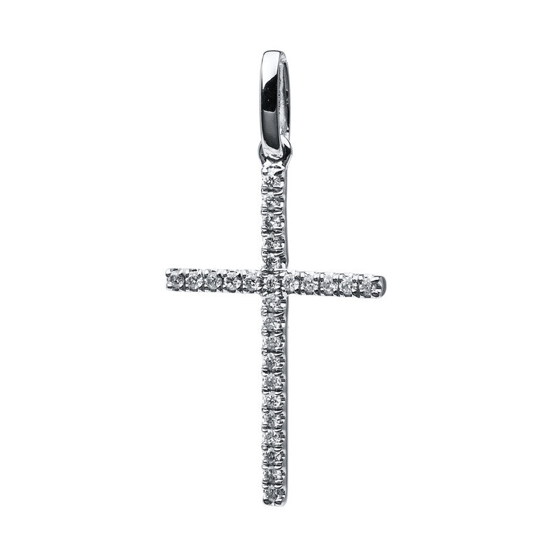 Anhänger    aus 750/-18 Karat Weißgold mit 27 Diamanten 0