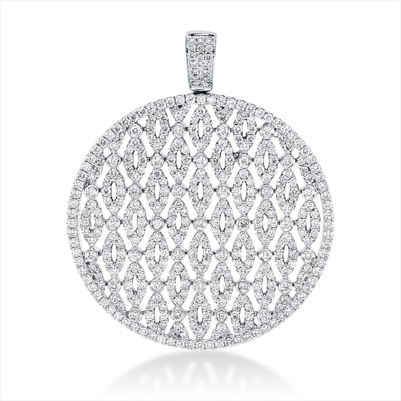 Anhänger    aus 750/-18 Karat Weißgold mit 396 Diamanten 2