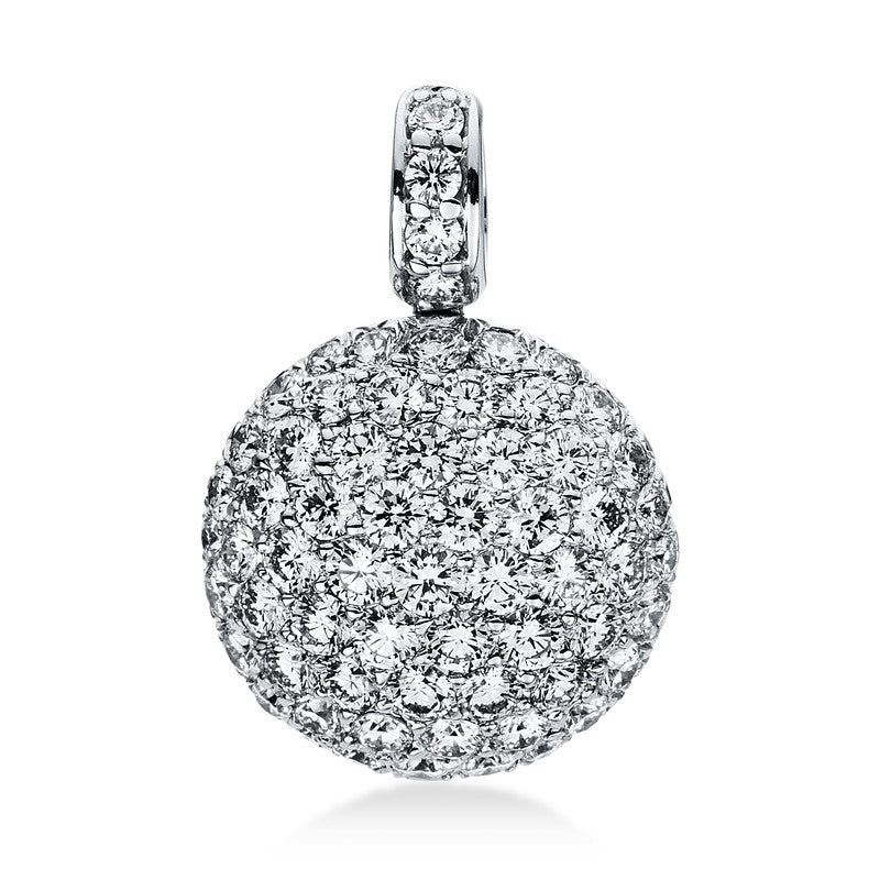 Anhänger    aus 750/-18 Karat Weißgold mit 61 Diamanten 1