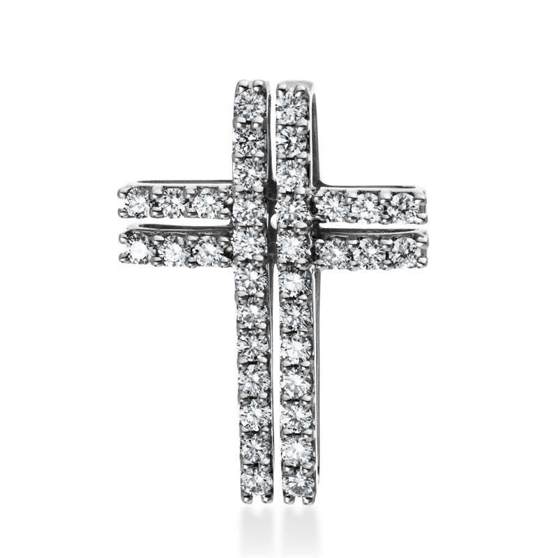 Anhänger    aus 750/-18 Karat Weißgold mit 36 Diamanten 0
