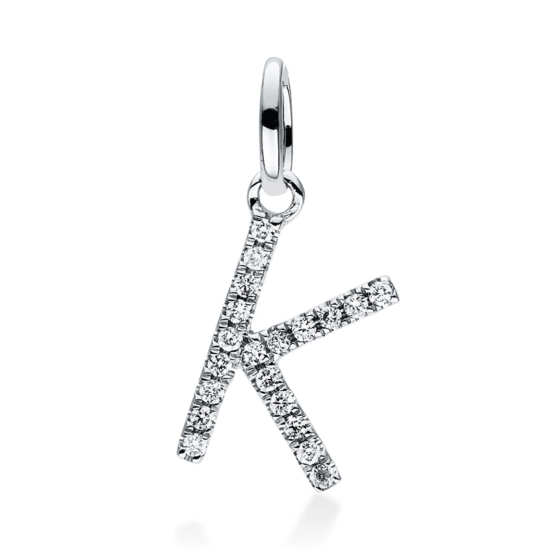 Anhänger    aus 750/-18 Karat Weißgold mit 20 Diamanten 0