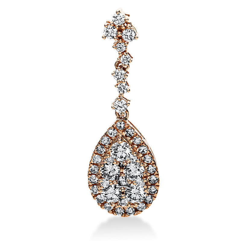 Anhänger    aus 585/-14 Karat Rotgold mit 41 Diamanten 1 ct