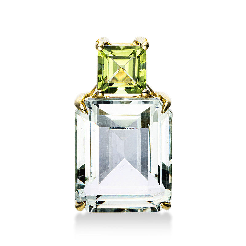 Anhänger mit Amethyst  aus 750/-18 Karat Gelbgold  