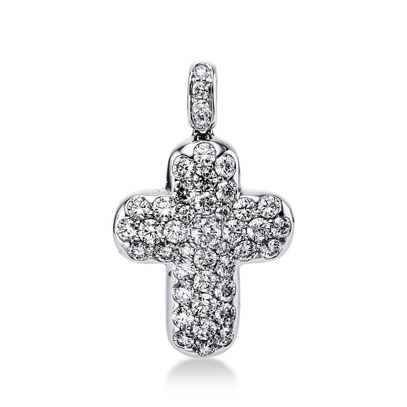 Anhänger    aus 750/-18 Karat Weißgold mit 43 Diamanten 0