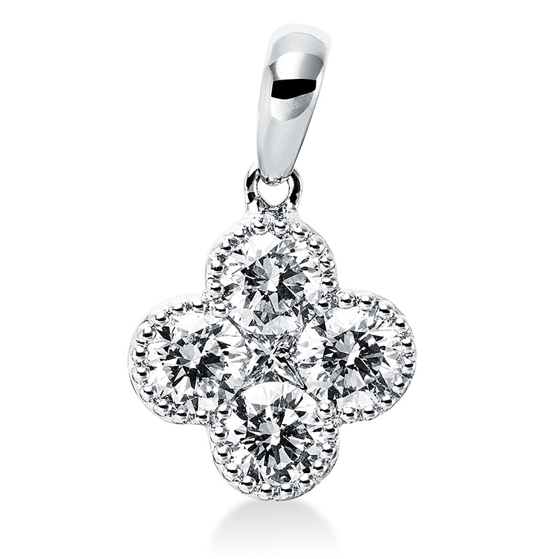 Anhänger    aus 750/-18 Karat Weißgold mit 5 Diamanten 0