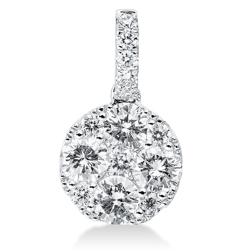 Anhänger    aus 750/-18 Karat Weißgold mit 14 Diamanten 0