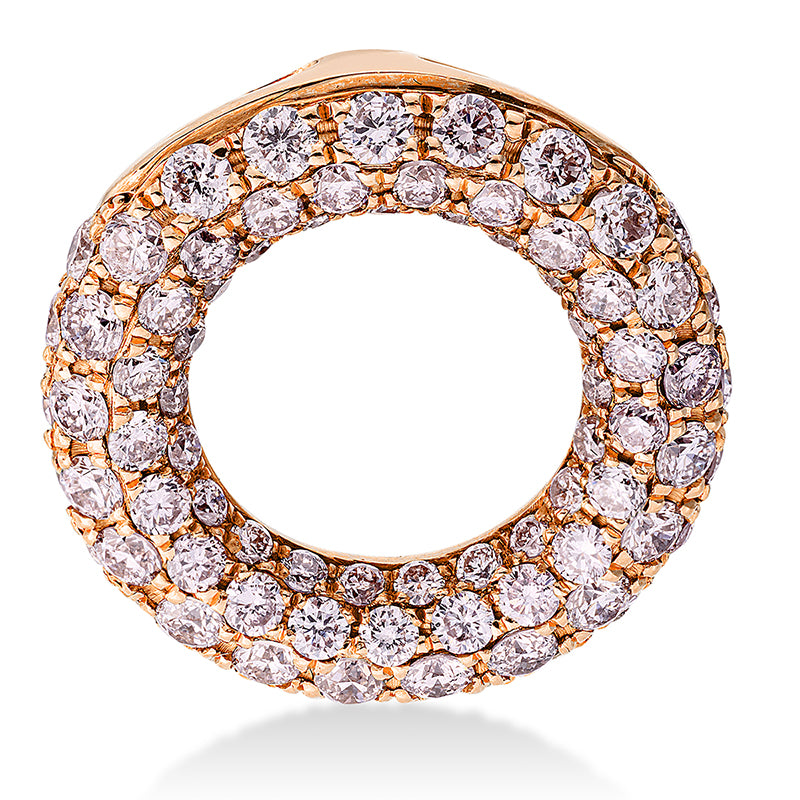 Anhänger    aus 750/-18 Karat Rotgold mit 80 Diamanten 0