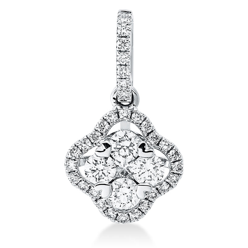 Anhänger    aus 750/-18 Karat Weißgold mit 36 Diamanten 0