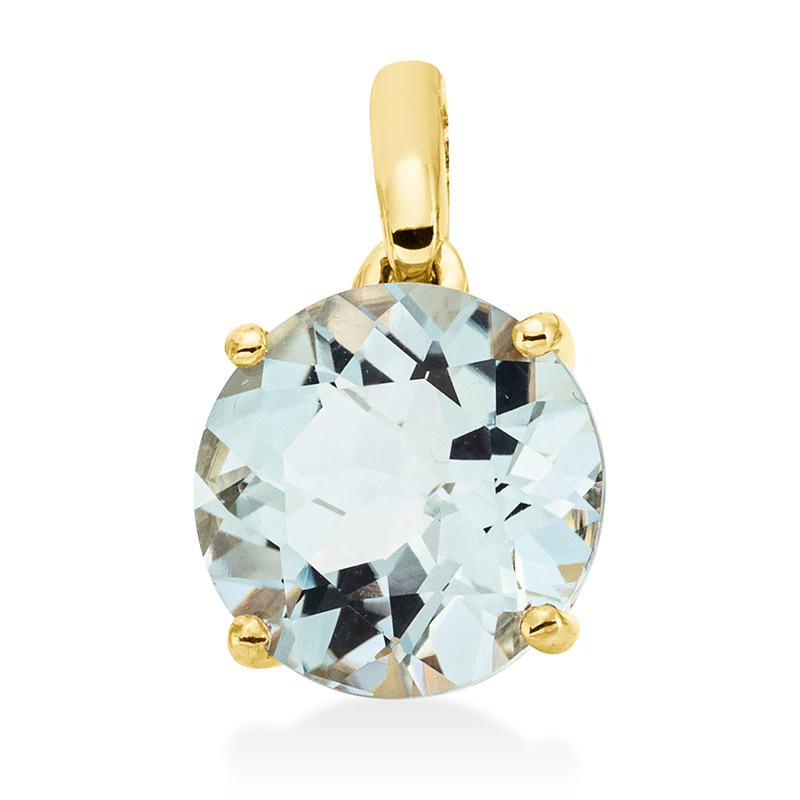 Anhänger mit Amethyst  aus 750/-18 Karat Gelbgold  