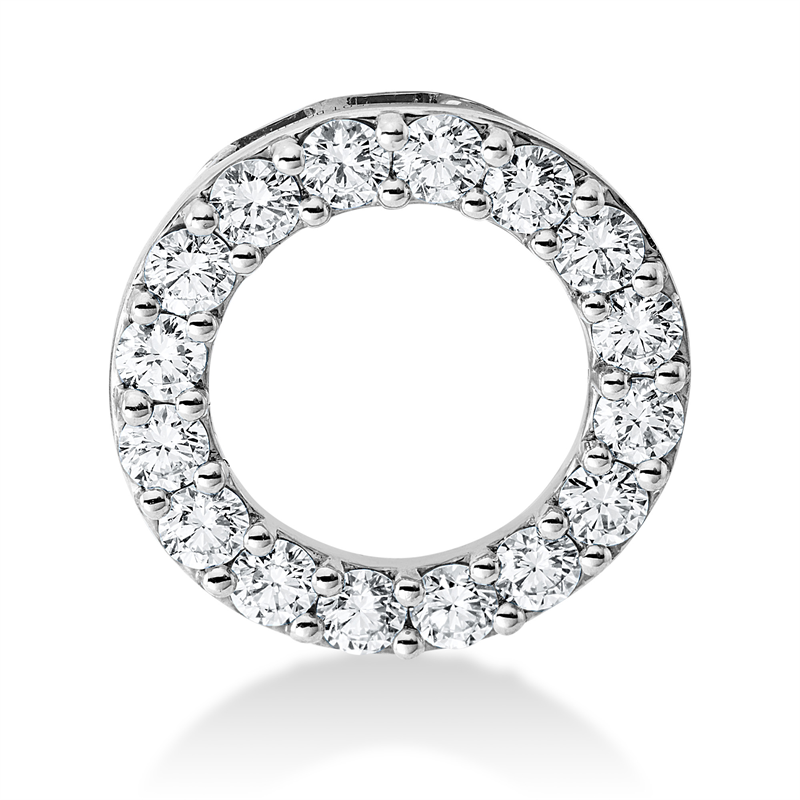 Anhänger    aus 750/-18 Karat Weißgold mit 16 Diamanten 0