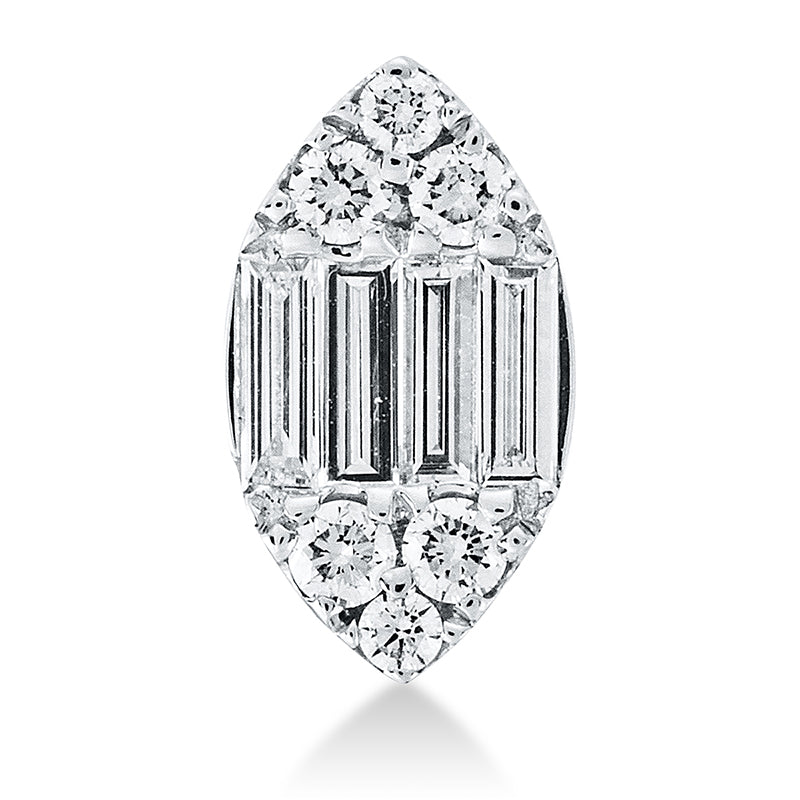 Anhänger    aus 750/-18 Karat Weißgold mit 10 Diamanten 0