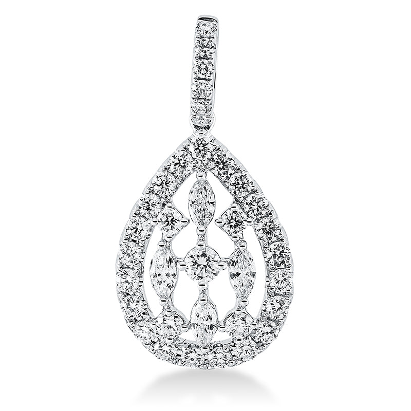 Anhänger    aus 750/-18 Karat Weißgold mit 36 Diamanten 1