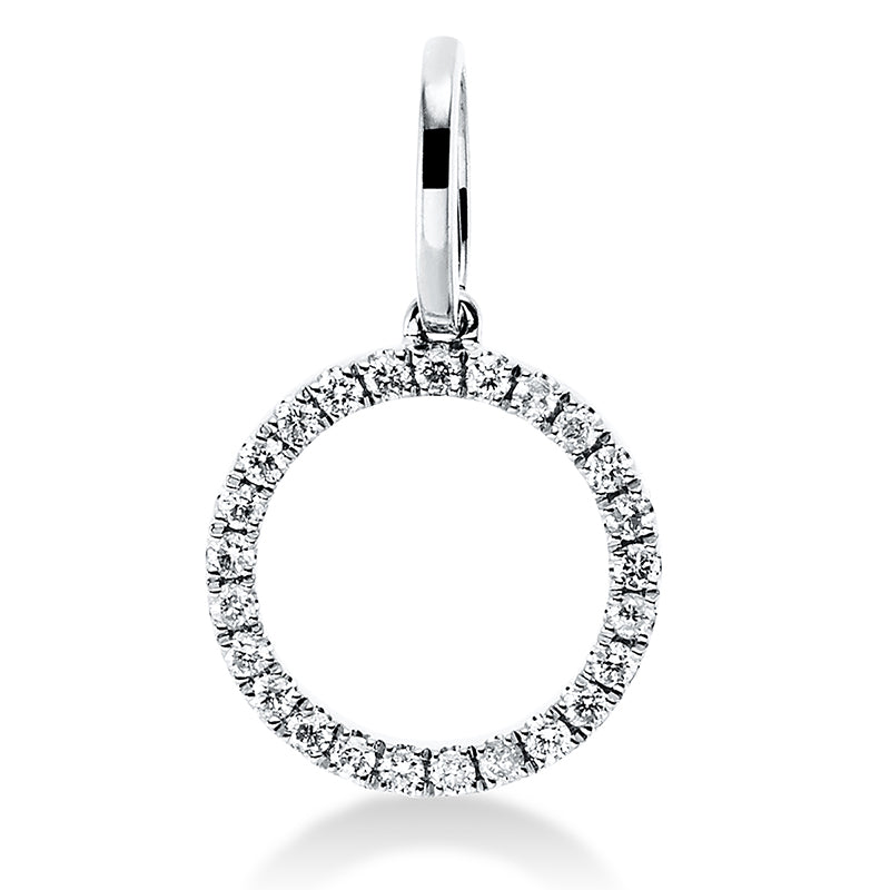Anhänger    aus 750/-18 Karat Weißgold mit 25 Diamanten 0