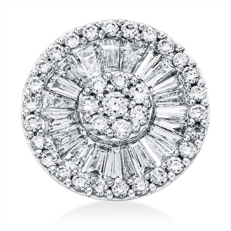 Anhänger    aus 750/-18 Karat Weißgold mit 54 Diamanten 0