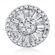 Anhänger    aus 750/-18 Karat Weißgold mit 54 Diamanten 0