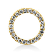 Anhänger - Moderner Schmuck aus Gold mit Diamanten, Kreis-Symbol - 3H006