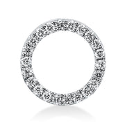 Anhänger - Moderner Schmuck aus Gold mit Diamanten, Kreis-Symbol - 3H006