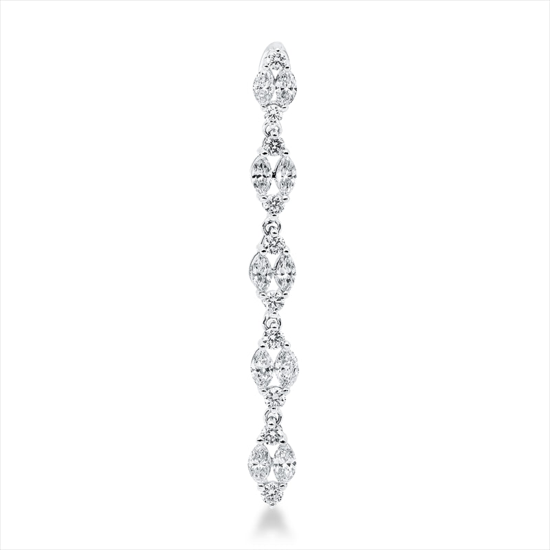 Anhänger    aus 750/-18 Karat Weißgold mit 20 Diamanten 0