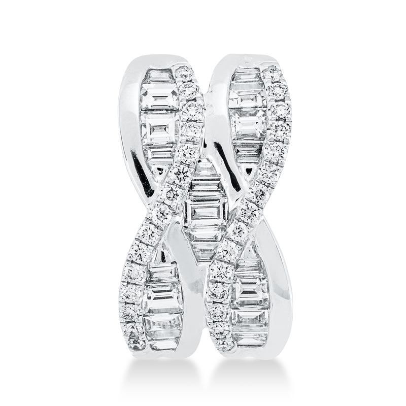 Anhänger    aus 750/-18 Karat Weißgold mit 51 Diamanten 0