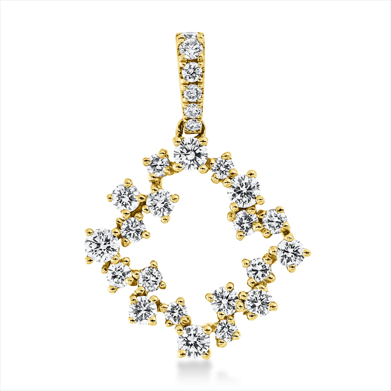 Anhänger    aus 750/-18 Karat Gelbgold mit 26 Diamanten 0