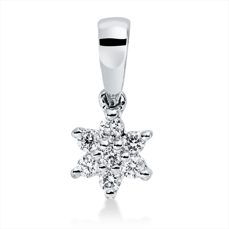 Anhänger    aus 750/-18 Karat Weißgold mit 7 Diamanten 0
