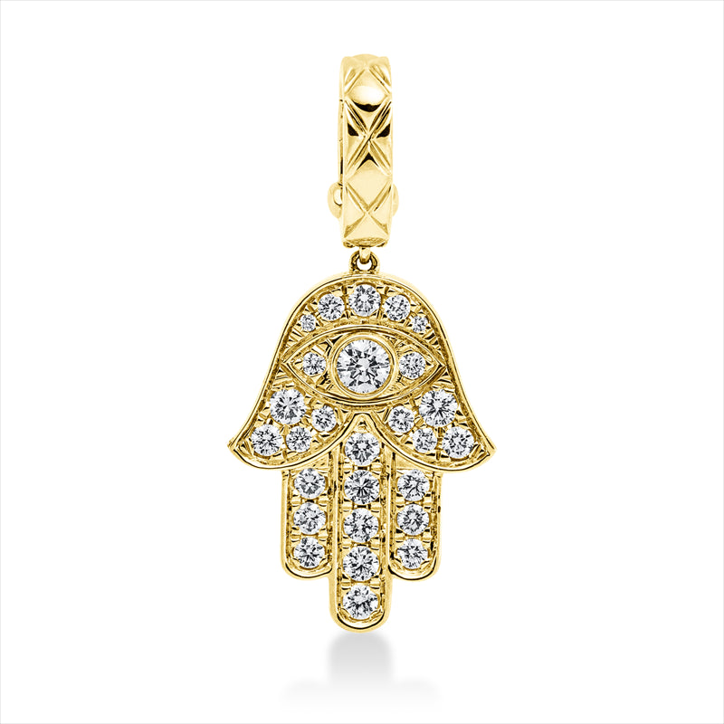 Anhänger    aus 585/-14 Karat Gelbgold mit 27 Diamanten 0