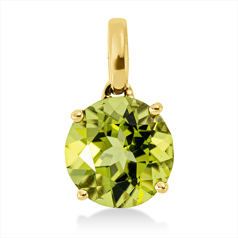 Anhänger mit Peridot  aus 750/-18 Karat Gelbgold MPM_SKIP_FIELD 