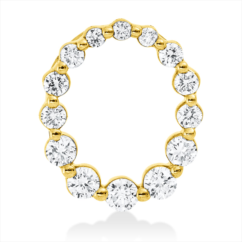Anhänger    aus 750/-18 Karat Gelbgold mit 14 Diamanten 0