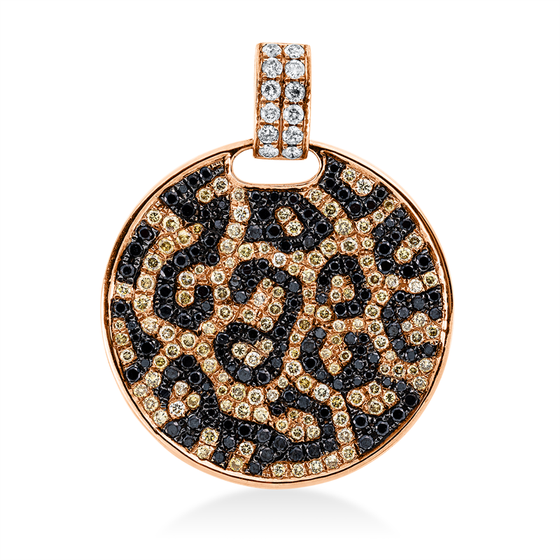 Anhänger    aus 750/-18 Karat Rotgold mit 286 Diamanten 1