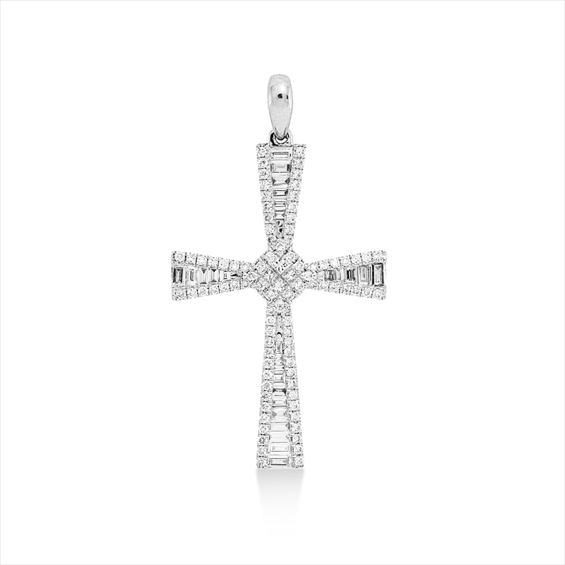 Anhänger    aus 750/-18 Karat Weißgold mit 119 Diamanten 0