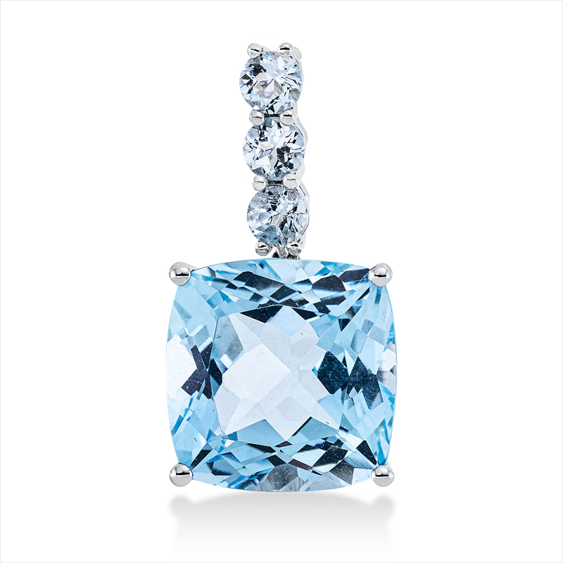 Anhänger mit Topas  aus 750/-18 Karat Weißgold MPM_SKIP_FIELD 