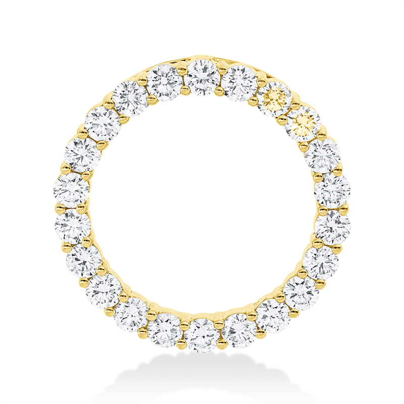 Anhänger    aus 750/-18 Karat Gelbgold mit 22 Diamanten 1