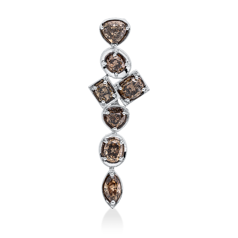 Anhänger    aus 750/-18 Karat Weißgold mit 7 Diamanten 2