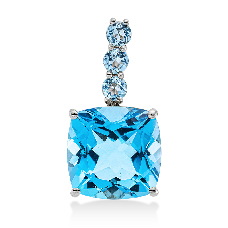 Anhänger mit Topas  aus 750/-18 Karat Weißgold  