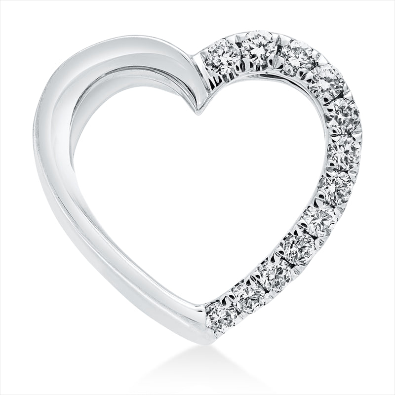 Anhänger    aus 750/-18 Karat Weißgold mit 12 Diamanten 0