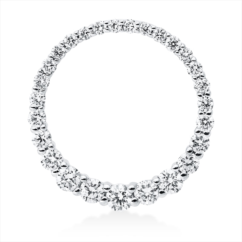 Anhänger    aus 750/-18 Karat Weißgold mit 27 Diamanten 0