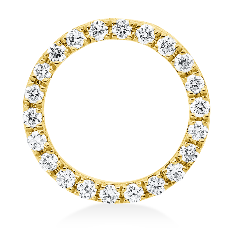 Anhänger    aus 750/-18 Karat Gelbgold mit 22 Diamanten 0