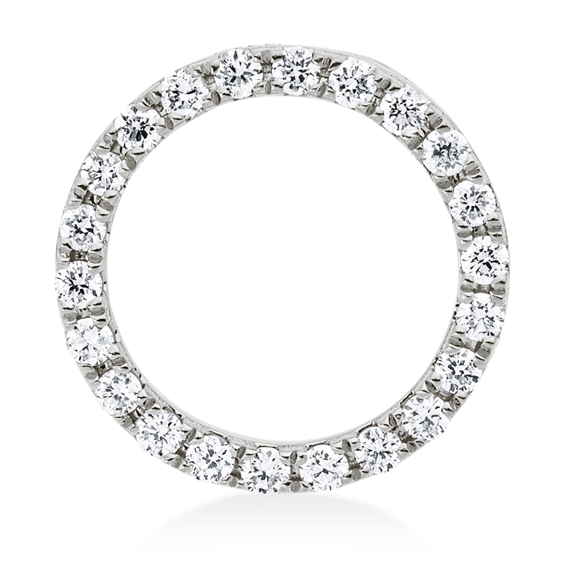 Anhänger    aus 750/-18 Karat Weißgold mit 22 Diamanten 0